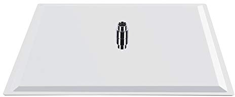 Soffione Doccia Quadrato, 50x50cm Soffione Doccia a Pioggia, Docce Fisso Quadrato, Testa Doccia Piazza ad Alta Pressione in Acciaio Inox con Filettatura G1/2 per Bagno