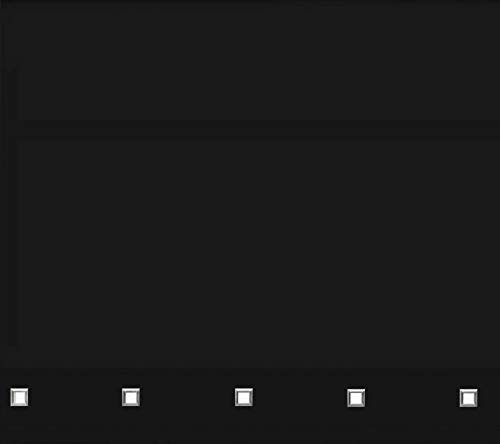 Square Eyelet Roller Blind Light Filtering Window Shade Child Safe Easy Fit Design Trimmable Ideal for Bedroom, Living Room Kitchen Campervan Caravan & Office (Black, 90cm x 165cm (35.4 x 65))