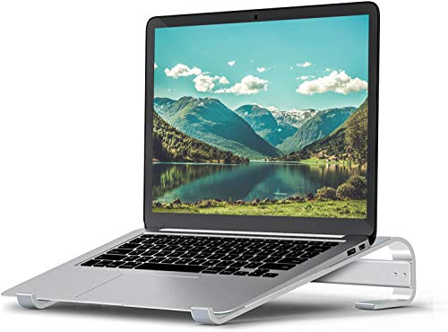 Bonlace Laptopständer Laptop Ständer - Ergonomisch Aluminium Computerständer PC Halter Leicht Belüfteter für MacBook Pro/Air, Dell, HP, MateBook alle 10-17 Zoll Notebooks Silber