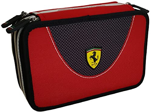 ASTUCCIO TRIPLO PANINI SCUDERIA FERRARI KIDS 3 ZIP COMPLETO