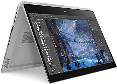 HP ZBook Studio X360 G5 15.6” FullHD Touchscreen Convertible Laptop – Core i7-9750H (6 Cores, 4.5GHz), Nvidia Quadro P1000 4GB, 32GB DDR4, 1TB SSD, Free Upgrade to Windows 11 Pro - 6TW39EA (Renewed)