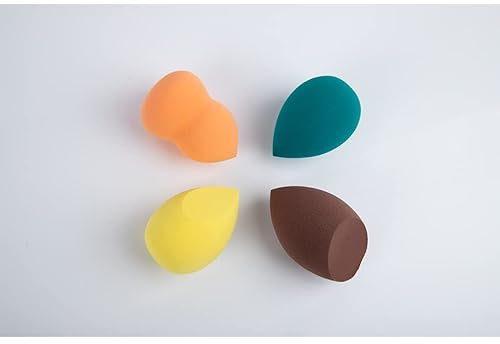 Lipa Beauty Blender 4 pièces - Make up éponge - 4 Blenders - Sans latex - Sans odeur - Convient pour toutes les peaux - Make up sponge - Pour fondation, blush et amorce - Facile à nettoyer