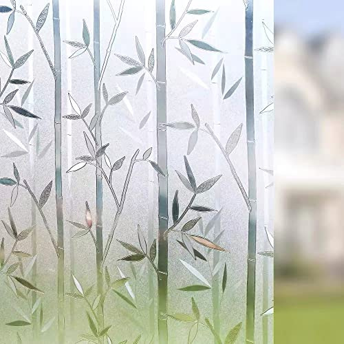 ForenTex Vinilos Cristales Opaco BAMBÚ Translúcido 140CM X 100CM | No Adhesivo, Láminas Decorativas, Para Ventanas, Proteger Privacidad