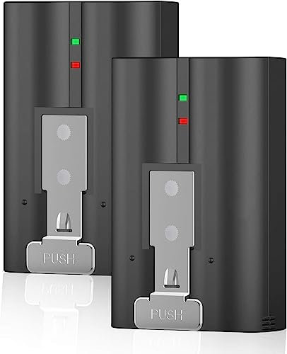 For Ring Video Doorbell 2/3/4/Ring Stick Up Cam Battery, Quick-Release for Video Doorbell 2.6040 mAh, 3.65 V, 22 Wh, Ring Battery Pack Quick Release for Video Doorbell 2 & Spotlight Cam (2 Pieces)