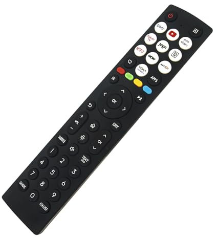 VINABTY ERF2AD36 Replace Voice Remote Control Fit for Hisense Smart TV ERF2AD36H ZDA3240606 With DIS+ PRIME-VIDEO RAKUTEN-TV JOYN DAZN NETFL+ WOW ZATTOD VIDAA-CHANNELS