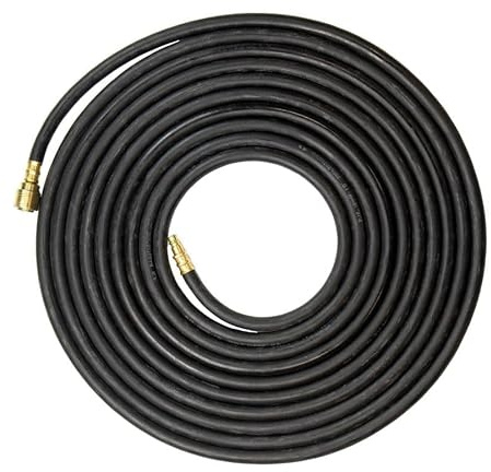 SGS 8mm Rubber Air Compressor Air Hose with Quick Release Couplers - 10m