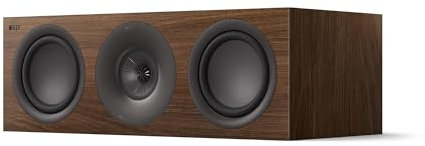 KEF Q6 Meta Altavoz Central/LCR pasivo HiFi, Nogal | Música | Televisión y Home Cinema | Gaming | Caja Cerrada tridireccional | Transductor Uni-Q de 10 cm con Mat | Dos LF de 16,5 cm