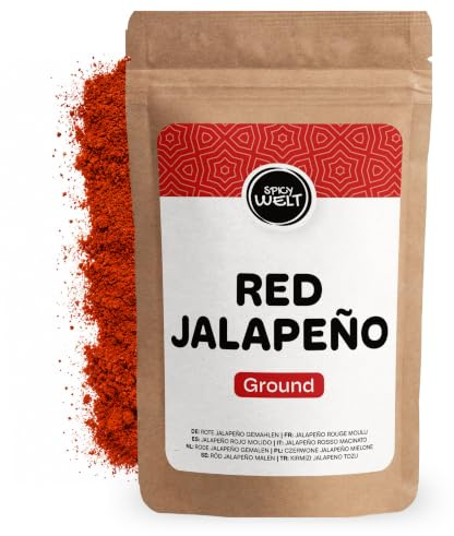 Spicy Welt Jalapeño Rojo en Polvo (250g) - Chile Jalapeño Rojo Molido – para Tacos, Salsas y Marinados | Sabroso, Afrutado y Picante | 100% Natural & Sin Aditivos