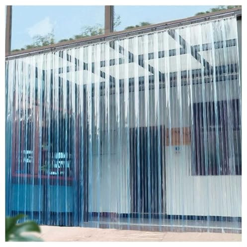 Cortina de Puerta de PVC Transparente, Tiras de plástico Impermeables, Kit de Cortina de Tiras Lisas e Impermeables for Cocina y hogar.(120x200cm)