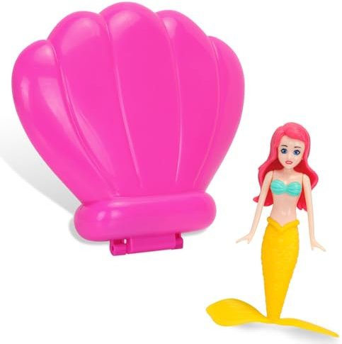 VReder Pool Diving Toy, Mermaids Diving Swimming Pool Accessories Kids Toys, Underwater Pool Training Little Mermaid Summer Party Supplies Water Toys for Aged 5+ (Pink Box Yellow 1Pcs)