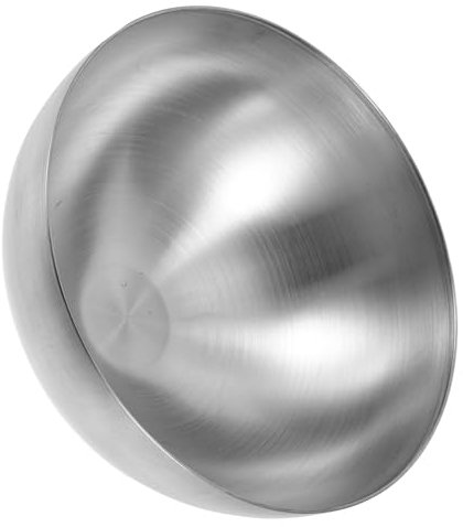HAWILLOSCH Tazón de Sopa de Fideos Cuenco metalico para Mezclar Cuencos de Acero Inoxidable tazones para Servir de Acero Inoxidable ensaladera de Metal Silver