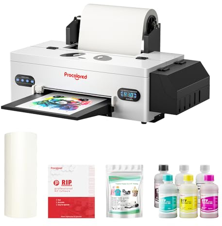 Procolored F13 DTF-Druckmaschine, Größe A3, L1800, Direkt-auf-Film-Drucker für selbstgemachte, individuelle Bekleidung, T-Shirts, Hoodies und Stoffe