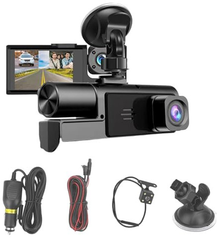 Videocamere per Auto, Telecamera Auto, Di Registrazione 1080P Con Monitoraggio Automatico Smart 3 Per Parcheggio Guidatore Veicolo Viaggio