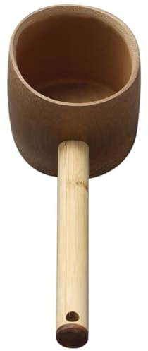 CIYODO Bamboo Water Spoon for Kitchen Natural Material Water Ladle for Household Use Kitchen Tool Bamboo Made