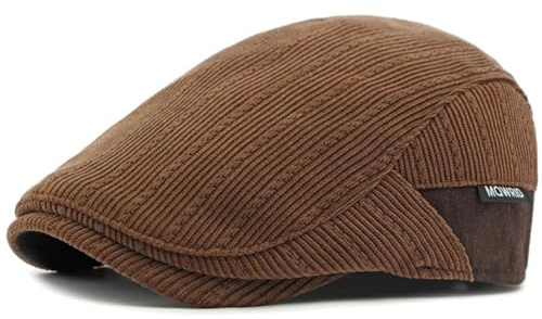 AAIXXIZAO Barett Baskenmützen Für Herren Baskenmützen Hut Kappen Für Männer Frauen Cord Baskenmütze Hut Verstellbare Schiebermütze Männliche Weibliche Baskenmütze 55-59Cmverstellbar Lightcoffee