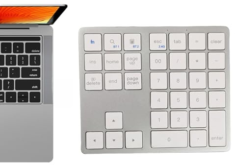 Tastiera digitale wireless, piccola tastiera digitale,Tastiera meccanica | compatta a 35 tasti - wireless compatto da usare silenziosamente per computer, PC personale