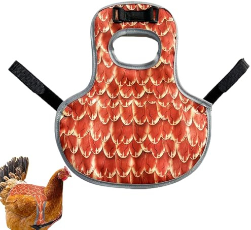 Silla De Pollo - Delantales De Pollo Para Gallinas | Suministros Para El Hábitat De Las Aves De Corral | Equipo Ajustable Para Gallinero Agrícola, Cubierta Trasera Y Lateral Para Recuperación De Cría,