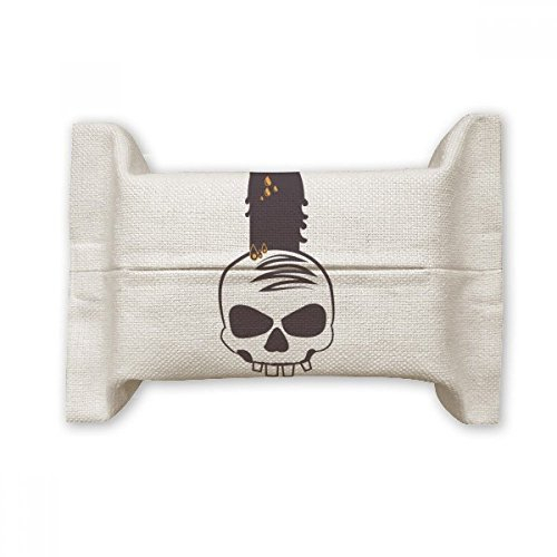 DIYthinker Halloween Kerzen Schädel Hexe Baumwolle Leinen-Seidenpapier-Abdeckungs-Halter Aufbewahrungsbehälter Geschenk 17x27cm Mehrfarbig