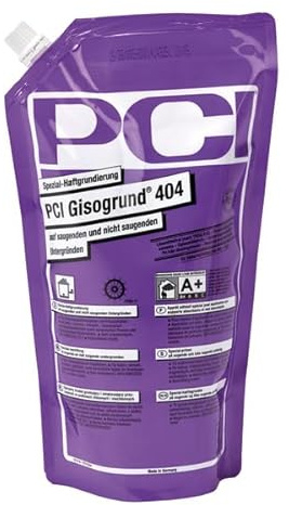 PCI Gisogrund 404 Spezial-Haftgrundierung 1 l Tiefengrund Fliesen Holz - Für Bodenausgleichsmassen, z.B. PCI Periplan® Extra