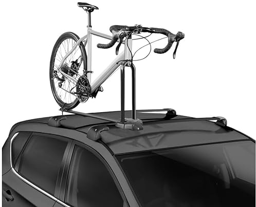 ALTHURA - Portabici da Tetto in Alluminio | Montaggio a Forcella Quick-Release 9mm | Carico Max 1 Bici, 17kg | Compatibile Barre Max 80mm, Materiale Alluminio