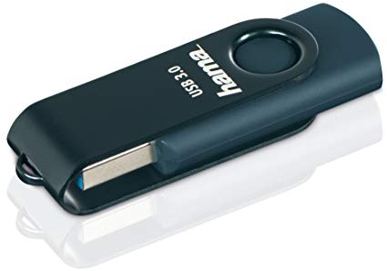 Hama Chiavetta USB 3.0 da 64 GB (trasferimento dati da 70 MB/s con occhiello per il fissaggio all'anello portachiavi, memory stick in metallo, adatta per Windows/MacBook), blu petrolio