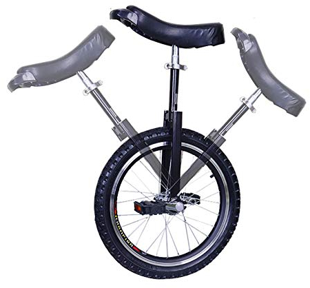 JLXJ Einrad Schwarzes Einrad für Kinder/Erwachsene Junge, 40cm/45cm/50cm/60cm Auslaufsicheres Butylreifenrad, Stahlrahmen, für Outdoor-Sportarten, Laden Sie 150 Kg (Size : 20(50cm))