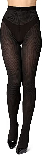 Bellivalini Medias Panty de Algodón Mujer Mallas Térmicas Invierno BLV-1114 (Grafito, XL)