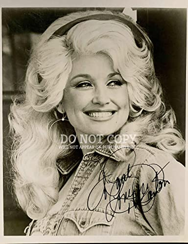 Dolly Parton Photographie 28 x 35 cm – Magnifique portrait de 1977 musique country pop Icon – Photo Poster Print Multicolore 28 x 35 cm