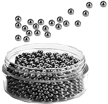 YUANHONGKEJI Mischkugeln/ Farbmischkugeln Edelstahlkugel, 120 Stück Edelstahl Shaker Acrylfarbe, Zubehör für Tabletop Wargames Miniaturmodellierung, 0,22 Zoll