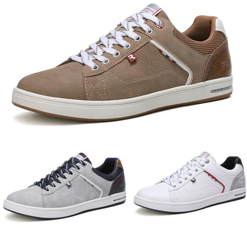 ARRIGO BELLO Sneakers Uomo Scarpe da Ginnastica Sportive Casual Running Fitness Basse Trekking Interior all'Aperto 41-46(41, T Marrone)