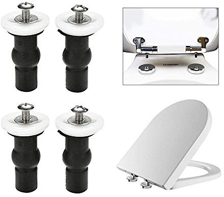 Cosmin Toilettensitz Top Fix Schrauben Befestigungen 2 Paar Universal Expanding Rubber Schraubmuttern Sackloch Scharniere Fittings 4st