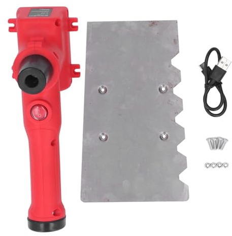 Elektrische Kelle mit flacher Platte, Fliesen-Vibrations-Putzwerkzeug, Beton, Zement, Vibrationsmaschine, eingebaute Batterie