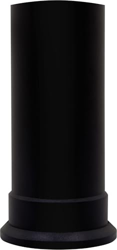 Adam Short Decorative Straight Stove Pipe in Black