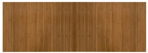 vidaXL Tapis rectangulaire Marron 70x200 cm Bambou, Tapis de Salon, Tapis rectangulaire, Tapis Moderne, Tapis de Chambre à Coucher, Tapis en Bambou