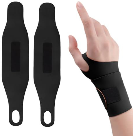 Biluer Orthese Poignet, 2 PCS Bande Poignet Musculation Protege Poignet Musculation Poignet Musculation Bandage Poignet Maintien Poignet Protège Poignet (ferreux)