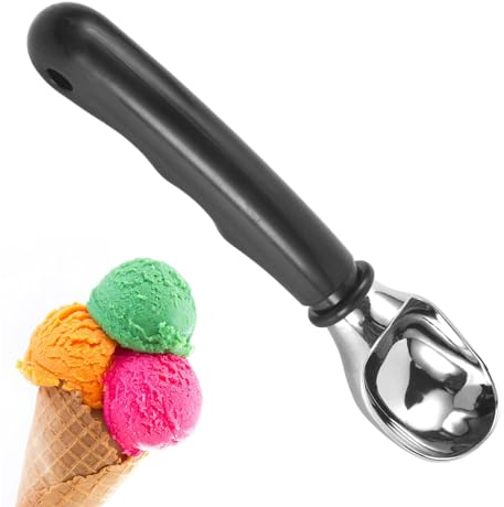 Cuchara grande para helado – Cuchara grande de acero inoxidable | Cuchara de helado multifuncional, resistente, pulida para , bolas de proteína, Sundaes, frutas