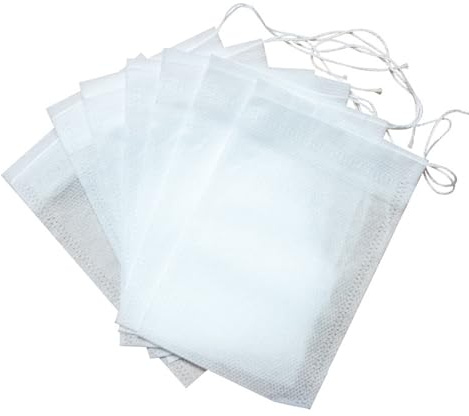100pcs Empty Tea Bags with Drawstring for Brewing Teas and Coffee Versatile Bags for Loose Tea and More