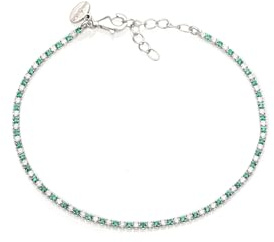 Louis Ciocchetti dal 1887 Tennis-Armband aus 925er Silber mit Zirkonia 5A, eleganter Schmuck, verstellbar für Damen – Geschenkidee mit luxuriöser Verpackung – Qualität Made in Italy