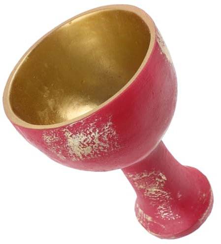 LAPYAPPE Solid Chalice Wiccan Decor Holy Grail Cup Prop for Collectible Figurines Home Decoration Halloween Cosplay