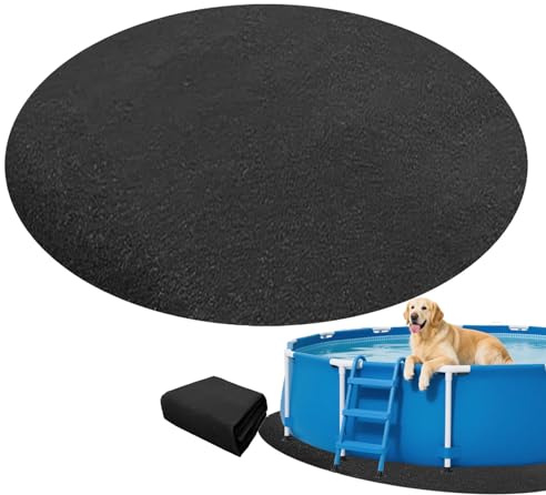 Premium 15ft Round Above Ground Pool Liner - Non-Slip & Puncture-Proof Floor Protector Mat, Foldable Swimming Pool Base Sheet, Ideal for Outdoor Use (Square 2 x 2m)