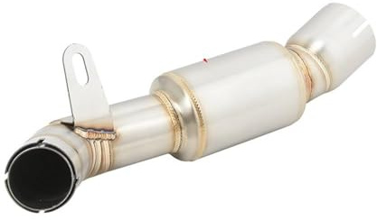 Motorcycle Exhaust Pipe, for Leoncino 800 51mm Muffler Connecting Pipe Exhaust Center Connecting Pipe Connecting Silencer Exhaust Pipe,Type C