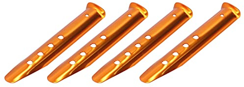 Gedourain Zeltheringe, Sand-Überdachungsheringe, Leichter Nagel für Camping, Wandern, Aluminiumlegierung, 4 Stück, für Weiches Land