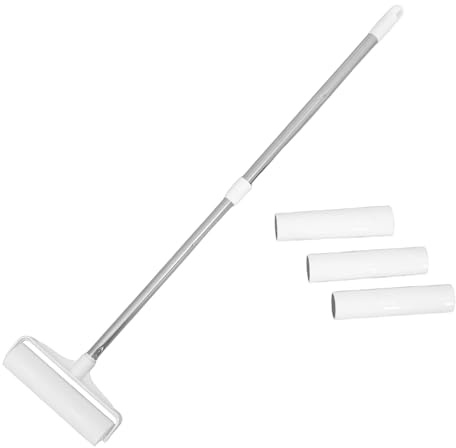Hohopeti Reusable Lint Roller for Carpet and Furniture Large Sticky Roller with Long Handle Portable Pet Hair Remover Brush with Extra Sticky Multisurface Cleaning for Upholstery Rugs