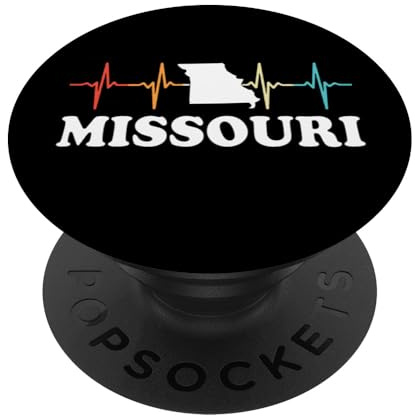 USA American Patriot Damen Herren Kinder Jungen Mädchen Missouri PopSockets Klebender PopGrip