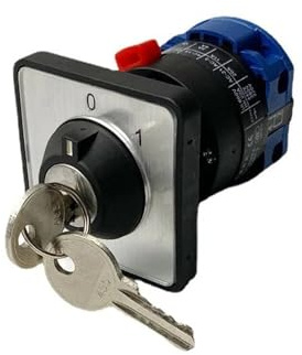 LW26-20/1 Interruttore a camma rotante con 2 posizioni Off-ON, singolo foro, chiave di blocco, alimentazione universale 220 V, opzione interruzione e avvio