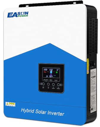 6200W Hybrid Wechselrichter, All-in-One Solar Wechselrichter mit PV 60-500VDC Off Grid reinem Sinus, mit WLAN-Modul, solar Inverter mit 48 V DC auf 230 V AC