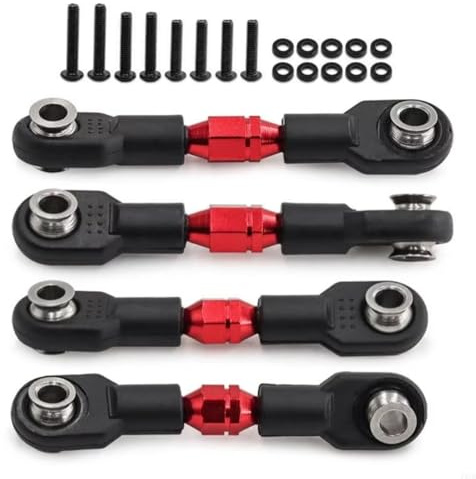 Ricambi Crawler RC Per P31B 4-TEC Drift Trazione Anteriore ON-Road Car-105237-4 1/10 RC Parti Automobili Aggiornamenti Tenditori In Lega Regolabili Aste Collegamento 4 Pezzi(Red)