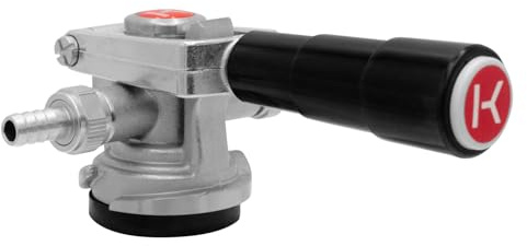 Kegco Keg Coupler, D System, Nickel