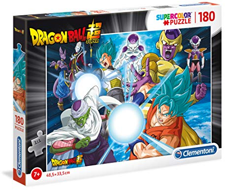 Clementoni 29762 Supercolor Dragon Ball – Puzzle 180 Teile ab 7 Jahren, buntes Kinderpuzzle mit besonderer Leuchtkraft & Farbintensität, Geschicklichkeitsspiel für Kinder