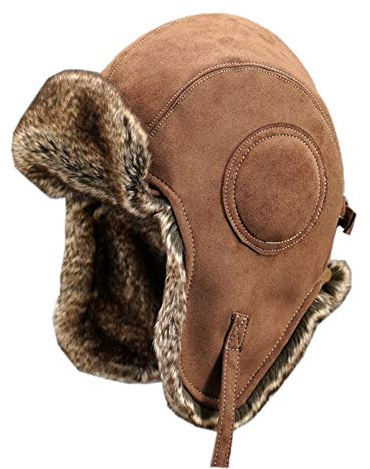 Insun Unisex Warme Fliegermütze Winter Fellmütze Trappermütze mit Kunstfell
